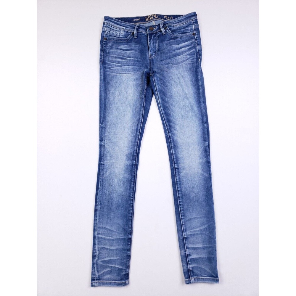 Buckle Black Fit No 53 Jeans Sz 28x31 Skinny Blue Stretch Zip Fly Womens Casual